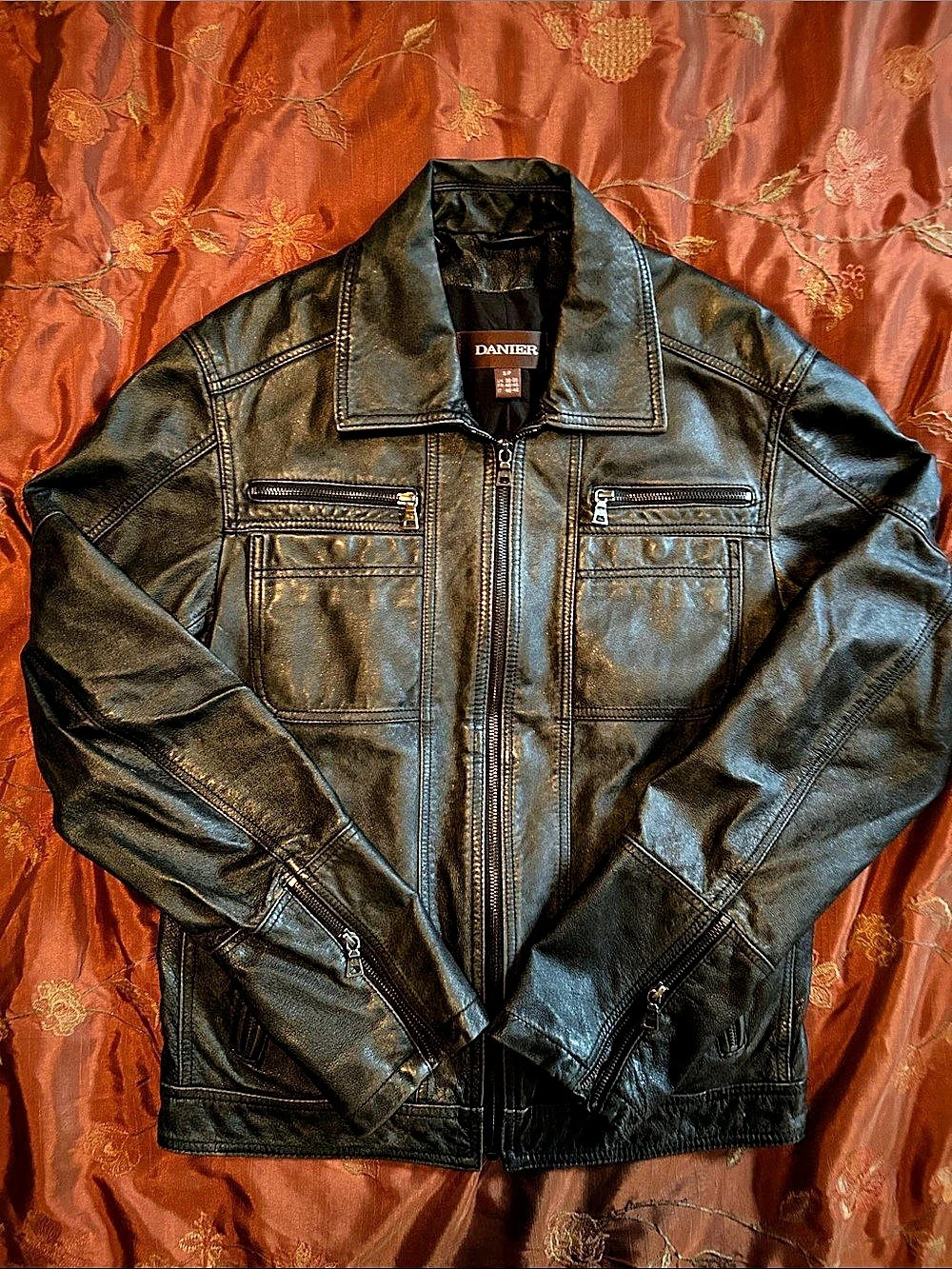 Danier Leather Jacket Black Size Small